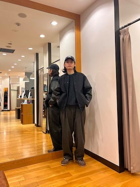 「アイテム（スタジャン）」を使った、tkoさん（メンズ・174cm）の秋コーディネート