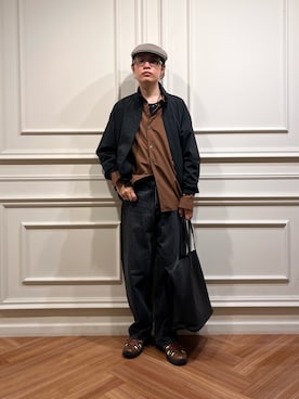 「アイテム（ナイロンジャケット）」を使った、tkoさん（メンズ・174cm）の夏コーディネート