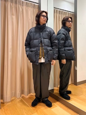 「Barbour（バブアー）のアイテム（その他アウター）」を使った、tkoさん（メンズ・174cm）の冬コーディネート