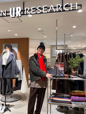 「アイテム（ニットキャップ/ビーニー）」を使った、tkoさん（メンズ・174cm）の秋コーディネート