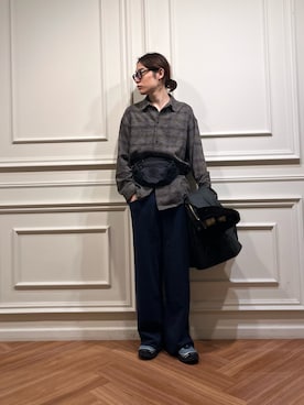 「アイテム（ボディバッグ/ウエストポーチ）」を使った、tkoさん（メンズ・174cm）の秋コーディネート
