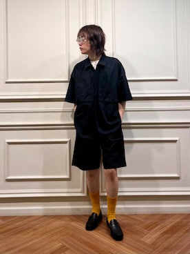 「URBAN RESEARCH（アーバンリサーチ）のアイテム（ローファー）」を使った、tkoさん（メンズ・173cm）の春コーディネート