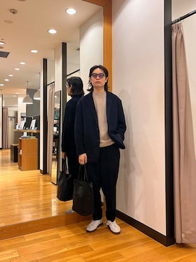 「アイテム（セットアップ）」を使った、tkoさん（メンズ・174cm）の秋コーディネート