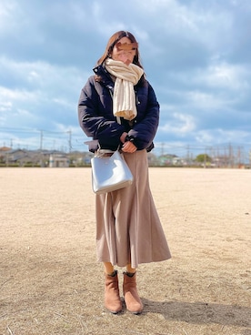 みー🌷さん（レディース・165cm）の冬コーディネート