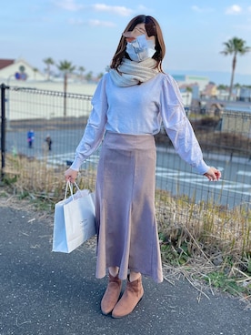 みー🌷さん（レディース・165cm）の冬コーディネート