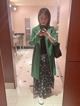 「ZARA（ザラ）のアイテム（テーラードジャケット）」を使った、ニケさん（レディース・156cm）の春コーディネート