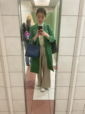 「ZARA（ザラ）のアイテム（テーラードジャケット）」を使った、ニケさん（レディース・156cm）の春コーディネート