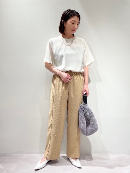 カリテ（qualite）/ドビードットイージーパンツ セール】ドビードットイージーパンツ（その他パンツ）｜qualite