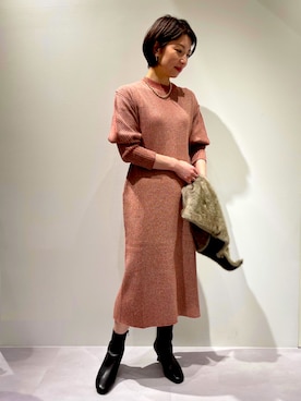 KAWAMURAさん（レディース・160cm）の冬コーディネート