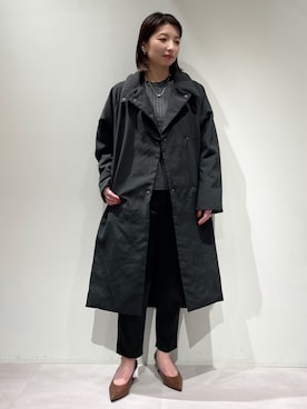 「アイテム（ダウンジャケット/コート）」を使った、KAWAMURAさん（レディース・160cm）の秋コーディネート