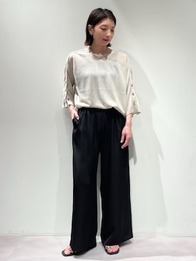 「qualite（カリテ）のアイテム」を使った、KAWAMURAさん（レディース・160cm）の夏コーディネート