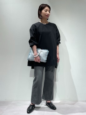 「アイテム（ネックレス）」を使った、KAWAMURAさん（レディース・160cm）の秋コーディネート