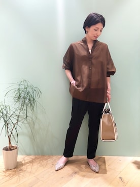 KAWAMURAさん（レディース・160cm）の夏コーディネート