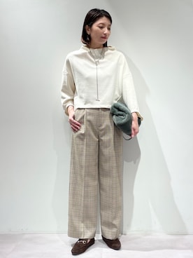 「フレアスリーブ」｜KAWAMURAさん（レディース・160cm）の秋コーディネート