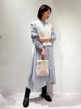 「アイテム（ワンピース、その他）」を使った、KAWAMURAさん（レディース・160cm）の秋コーディネート