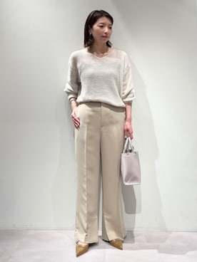 「qualite（カリテ）のアイテム（アクセサリー）」を使った、KAWAMURAさん（レディース・160cm）の冬コーディネート