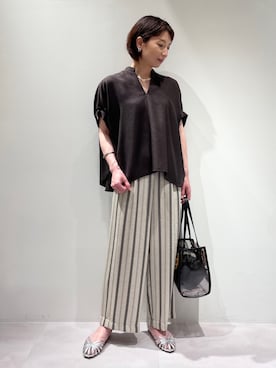 KAWAMURAさん（レディース・160cm）の夏コーディネート