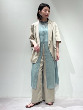 「qualite（カリテ）のアイテム（アクセサリー）」を使った、KAWAMURAさん（レディース・160cm）の春コーディネート