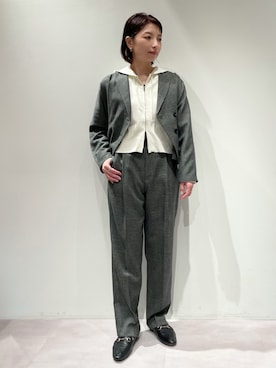 「qualite（カリテ）のアイテム（ジャケット/アウター）」を使った、KAWAMURAさん（レディース・160cm）の秋コーディネート