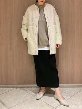 「Rougevif」｜「アイテム（ブルゾン）」を使った、yyhhmm互相さん（レディース・165cm）の秋コーディネート