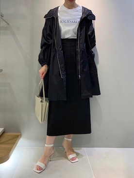 「Rouge vif（ルージュヴィフ）のアイテム（ブルゾン）」を使った、yyhhmm互相さん（レディース・165cm）の秋コーディネート