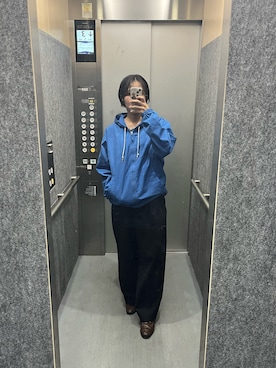 「秋のコーデ」｜「UNIQLO（ユニクロ）のアイテム（パーカー）」を使った、yaya さん（レディース・156cm）の秋コーディネート