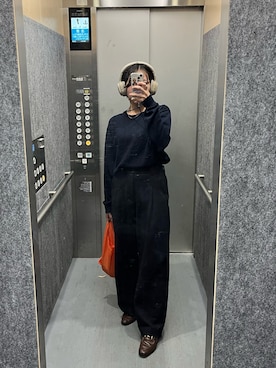 「moussy」｜「アイテム（PC・スマホグッズ/家電）」を使った、yayapikmin さん（レディース・156cm）の秋コーディネート