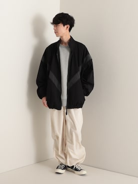 「ARMY TWILL（アーミーツイル）のアイテム（ブルゾン）」を使った、katsuさん（メンズ・170cm）の冬コーディネート