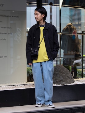 「gloster」｜「アイテム（ブルゾン）」を使った、katsuさん（メンズ・170cm）の冬コーディネート