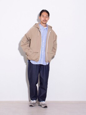 「gloster」｜「アイテム（ブルゾン）」を使った、katsuさん（メンズ・170cm）の秋コーディネート