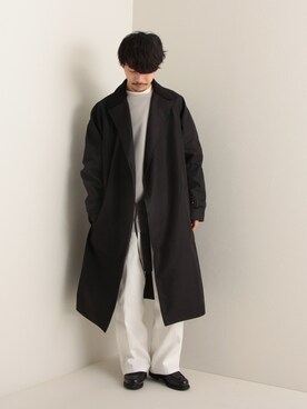 「GLOSTER（グロスター）のアイテム（その他アウター）」を使った、katsuさん（メンズ・170cm）の冬コーディネート