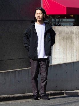 「FREDY&GLOSTER」｜「アイテム（マウンテンパーカー）」を使った、katsuさん（メンズ・170cm）の春コーディネート