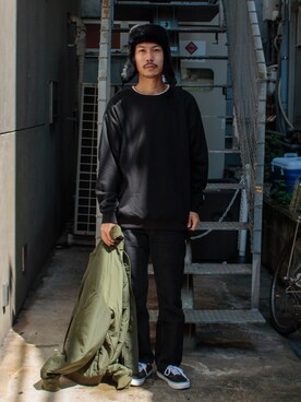 「gloster」｜「アイテム（ブルゾン）」を使った、katsuさん（メンズ・170cm）の秋コーディネート