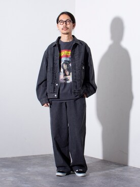 「FREDY&GLOSTER」｜「アイテム（デニムジャケット）」を使った、katsuさん（メンズ・170cm）の冬コーディネート