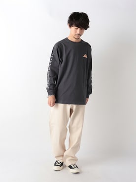 「SMITH'S（スミス）のアイテム（パンツ）」を使った、katsuさん（メンズ・170cm）の秋コーディネート