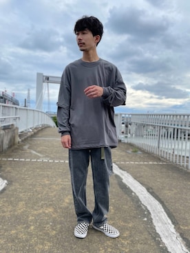 「ワントーンスタイル」｜katsuさん（メンズ・170cm）の夏コーディネート