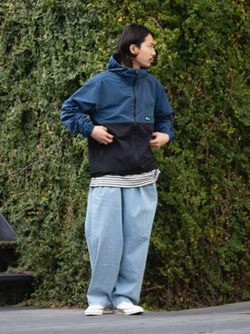 「FREDY&GLOSTER」｜「アイテム（マウンテンパーカー）」を使った、katsuさん（メンズ・170cm）の春コーディネート