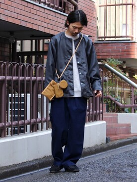 「gloster」｜「アイテム（ブルゾン）」を使った、katsuさん（メンズ・170cm）の冬コーディネート