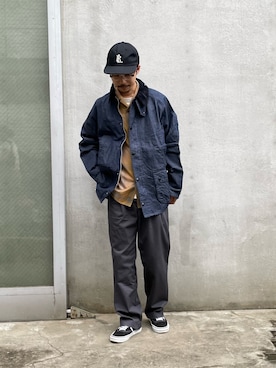 「FREDY&GLOSTER」｜「アイテム（ブルゾン）」を使った、katsuさん（メンズ・170cm）の春コーディネート