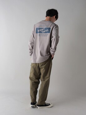 「ARMY TWILL（アーミーツイル）のアイテム（その他パンツ）」を使った、katsuさん（メンズ・170cm）の秋コーディネート