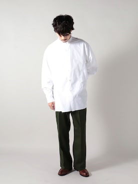 「NOLLEY'S goodman（ノーリーズグッドマン）のアイテム（ローファー）」を使った、katsuさん（メンズ・170cm）の夏コーディネート