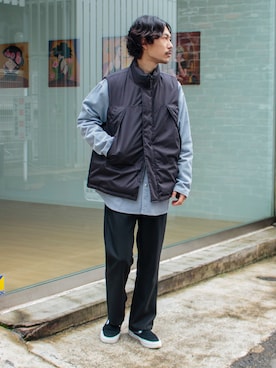 「gloster」｜「アイテム（ブルゾン）」を使った、katsuさん（メンズ・170cm）の秋コーディネート