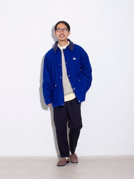 「FREDY&GLOSTER」｜「アイテム（ブルゾン）」を使った、katsuさん（メンズ・170cm）の秋コーディネート