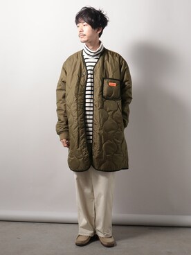 「UNIVERSAL OVERALL（ユニバーサルオーバーオール）のアイテム（ブルゾン）」を使った、katsuさん（メンズ・170cm）の秋コーディネート