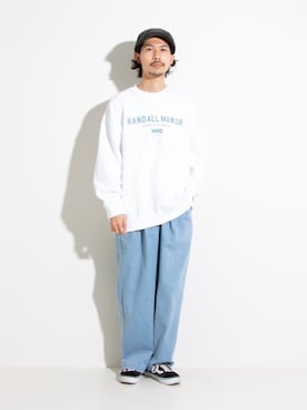 「GLOSTER（グロスター）のアイテム（ハンチング/ベレー帽）」を使った、katsuさん（メンズ・170cm）の冬コーディネート