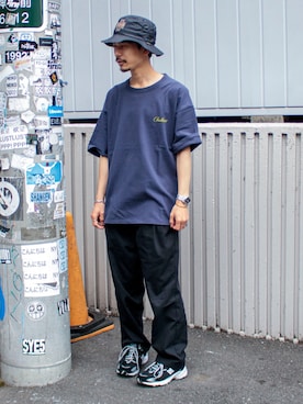 「PENDLETON（ペンドルトン）のアイテム（帽子）」を使った、katsuさん（メンズ・170cm）の春コーディネート