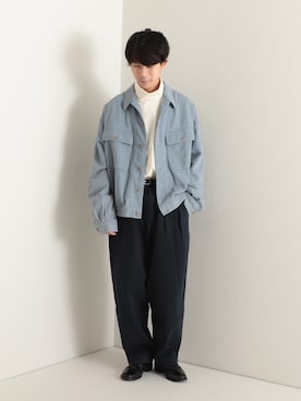 「ARMY TWILL（アーミーツイル）のアイテム（ブルゾン）」を使った、katsuさん（メンズ・170cm）の冬コーディネート