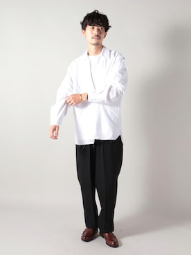 「NOLLEY'S goodman（ノーリーズグッドマン）のアイテム（ローファー）」を使った、katsuさん（メンズ・170cm）の夏コーディネート