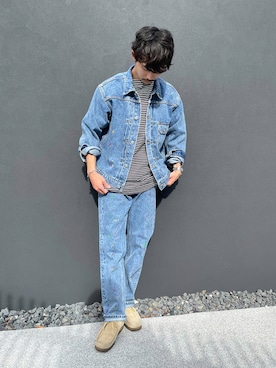 「gloster」｜「アイテム（デニムジャケット）」を使った、katsuさん（メンズ・170cm）の夏コーディネート