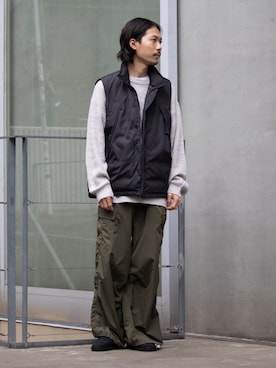 「FREDY&GLOSTER」｜「アイテム（ダウンベスト）」を使った、katsuさん（メンズ・170cm）の冬コーディネート